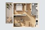 Grundriss - Ferienwohnung Strandblick 3 - Top-Hundeurlaub