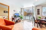 Wohnzimmer - Ferienwohnung Strandblick 1 - Top-Hundeurlaub