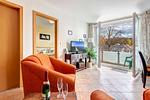Wohnzimmer - Ferienwohnung Strandblick 1 - Top-Hundeurlaub