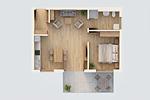 Grundriss - Ferienwohnung Strandblick 1 - Top-Hundeurlaub