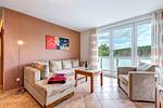 Wohnzimmer - Ferienwohnung Strandblick 2 - Top-Hundeurlaub