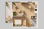 Grundriss - Ferienwohnung Strandblick 2 - Top-Hundeurlaub