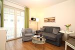 Wohnzimmer - Strandschlösschen Haus II Fewo 14 - Top-Hundeurlaub