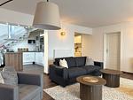 Wohnzimmer - Meerblickappartement mit Kamin - Top-Hundeurlaub
