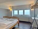 Schlafzimmer - Meerblickappartement mit Kamin - Top-Hundeurlaub