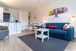 Wohnzimmer - Ankerplatz Tertius Törn - Top-Hundeurlaub