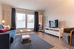 Wohnzimmer - Ankerplatz Tertius Törn - Top-Hundeurlaub