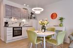Küche / Küchenzeile - Ferienwohnung Strandgras 7 Villa Sofie Binz - Top-Hundeurlaub