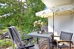Balkon - Ferienwohnung Strandgras 7 Villa Sofie Binz - Top-Hundeurlaub