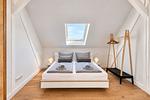 Schlafzimmer - Ferienwohnung Circus Loft in der Villa Circus Putbus - Top-Hundeurlaub