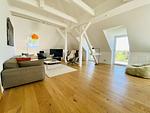 Wohnzimmer - Ferienwohnung Circus Loft in der Villa Circus Putbus - Top-Hundeurlaub
