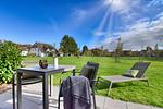 Terrasse - Ferienwohnung Bachstelze 22 im Wreecher Idyll Rügen - Top-Hundeurlaub