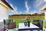 Terrasse - Ferienwohnung Kohlmeise 28 im Wreecher Idyll Rügen - Top-Hundeurlaub