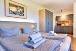 Wohnzimmer - Ferienwohnung Kohlmeise 28 im Wreecher Idyll Rügen - Top-Hundeurlaub
