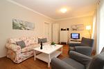 Wohnzimmer - Strandschlösschen Haus II Fewo 6 - Top-Hundeurlaub