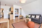 Wohnzimmer - Ferienwohnung Mantelmöwe 32 im Wreecher Idyll Rügen - Top-Hundeurlaub