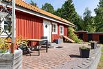Terrasse mit Meerblick am Hus Skärgården in Figeholm - Hus Skärgården - Top-Hundeurlaub