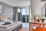 Wohnzimmer - Ferienwohnung Turmfalke 35 im Wreecher Idyll Rügen - Top-Hundeurlaub