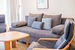 Wohnzimmer - Zwei-Zimmer-Apartment 49/02 - Top-Hundeurlaub