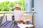 Balkon mit Bestuhlung - Deichpoofe -  Wohnung 1-06 - Top-Hundeurlaub