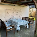 Terrasse - Ferienhaus "Lütt Hüs" - Top-Hundeurlaub