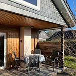 Terrasse - Ferienhaus "Lütt Hüs" - Top-Hundeurlaub