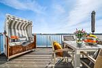 Terrasse - Ferienwohnung Waterkant Olpenitz - Top-Hundeurlaub