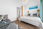 Schlafzimmer - Ferienwohnung Waterkant Olpenitz - Top-Hundeurlaub