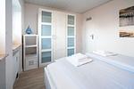 Schlafzimmer - Ferienwohnung "Möwensand" - Top-Hundeurlaub