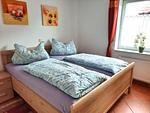 Schlafzimmer - Ferienwohnung Fledderweg 23a - Top-Hundeurlaub