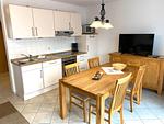 Küche / Küchenzeile - Ferienwohnung Seehundstr. 1b - Top-Hundeurlaub