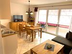 Wohnzimmer - Ferienwohnung Seehundstr. 1b - Top-Hundeurlaub