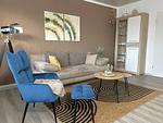 Wohnzimmer - Ferienwohnung Ostfriesenmuschel - Top-Hundeurlaub
