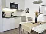 Küche / Küchenzeile - Ferienwohnung Ostfriesenmuschel - Top-Hundeurlaub