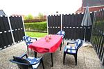 Terrasse - Ferienwohnung Ostfriesenmuschel - Top-Hundeurlaub
