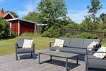 Sonnenterrasse der Villa Vita in Timmernabben – Ferienhaus an der Ostsee mit Garten und Sitzbereich - Villa Vita - Top-Hundeurlaub
