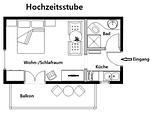 1-Raum-Wohnung Hochzeitsstube - Top-Hundeurlaub