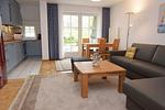Wohnzimmer - Seeschlößchen Ferienwohnung 5 - Top-Hundeurlaub