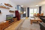 Wohnzimmer - Seeschlößchen Ferienwohnung 5 - Top-Hundeurlaub