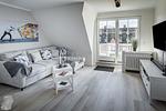 Wohnzimmer - Hus op de Wurth Ferienwohnung Ruheinsel - Top-Hundeurlaub