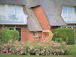 Terrasse - Hus op de Wurth Ferienwohnung Deichblick - Top-Hundeurlaub