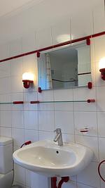 Badezimmer - Hus op de Wurth Ferienwohnung 9 - Top-Hundeurlaub