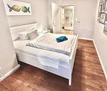 Schlafzimmer mit Einzelbett - Wohnung HF 12 - "Luftsnapper´s" - Top-Hundeurlaub