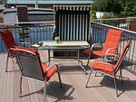Terrasse - Dünenkoje Süd - Top-Hundeurlaub