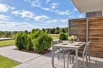 Terrasse - Ferienwohnung Goldammer 03 im Wreecher Idyll Rügen - Top-Hundeurlaub