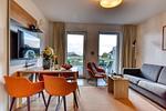 Wohnzimmer - Ferienwohnung Goldammer 03 im Wreecher Idyll Rügen - Top-Hundeurlaub