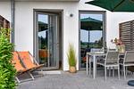 Terrasse - Ferienwohnung Grünfink 04 im Wreecher Idyll Rügen - Top-Hundeurlaub