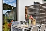 Terrasse - Ferienwohnung Grünfink 04 im Wreecher Idyll Rügen - Top-Hundeurlaub