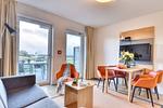 Wohnzimmer - Ferienwohnung Grünfink 04 im Wreecher Idyll Rügen - Top-Hundeurlaub