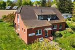 Vogelperspektive - Haus: idyllische Lage mit Garten - Top-Hundeurlaub